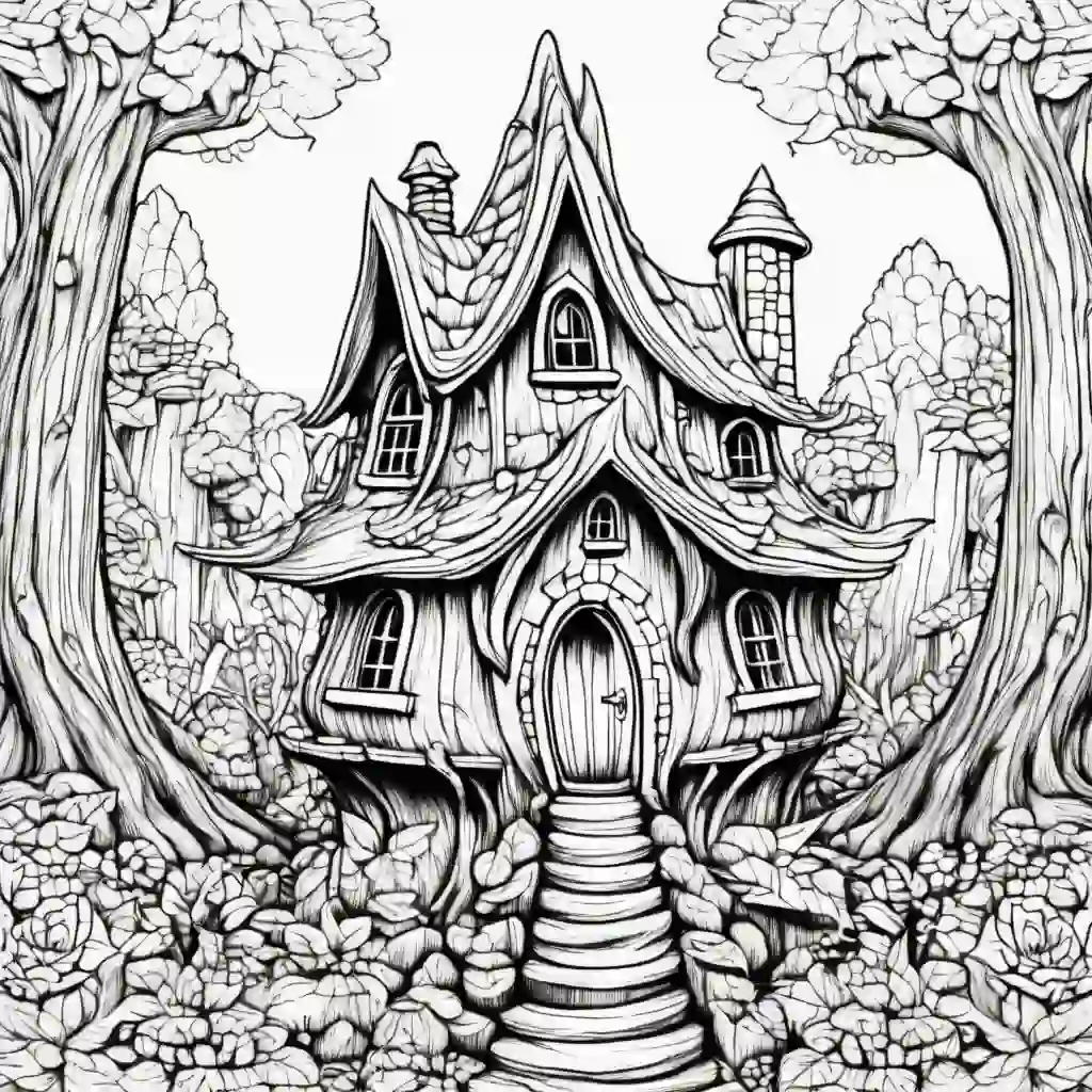 Fairy House coloring pages